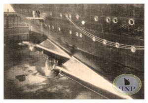 S.S NORMANDIE - Mars 1935 - Ailerons dhélices à 3 pales