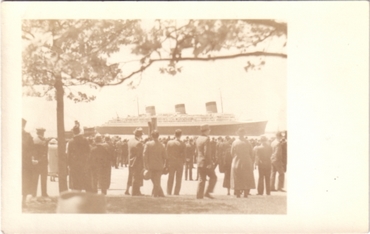 S.S NORMANDIE - Carte postale anonyme anglophone Réf. ANGANOE 7-1 Recto