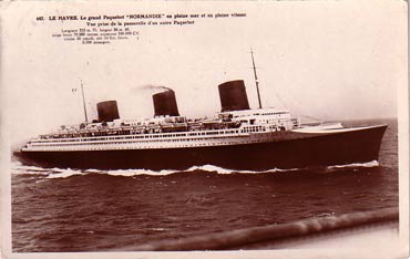 S.S NORMANIDIE - Carte postale glacée ANOG-1-647-R