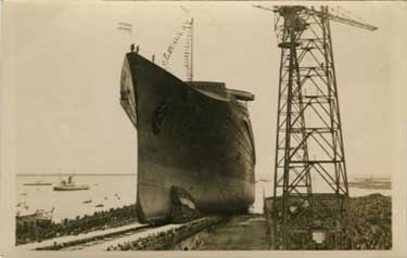 PAQUEBOT S.S NORMANDIE - CARTE POSTALE GLACEE - EDITEUR : ANONYME REF. ANOG 10-1 PSB