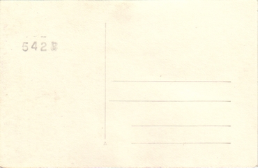 S.S NORMANDIE - Carte postale anonyme anglophone Réf. ANOG 542B-1 Verso