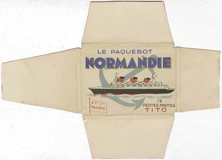  Paquebot Normandie - Carnet de photos petit format - Editeur : TITO - Carnet 1 : Couverture