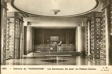 S.S NORMANDIE - CARTE POSTALE CLASSIQUE SEPIA EDITEUR ELD 10-1