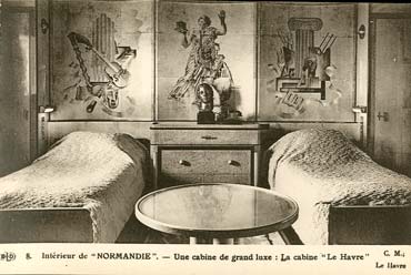 S.S NORMANDIE - CARTE POSTALE CLASSIQUE SEPIA EDITEUR ELD 10-8