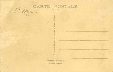 S/S NORMANDIE - Carte postale Petit format classique GAB-ARTC 4-3-186 Verso