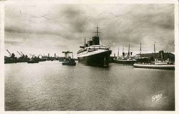 PAQUEBOT S.S NORMANDIE - Carte postale glacée Noir et Blanc - Editeur GABY-ARTAUD - Réf. GAB-ARTG 2-204 PSB