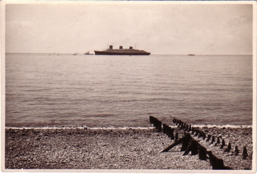 S.S NORMANDIE - Carte postale Jérome glacée noir et blanc - Réf. JEROG 1-1 