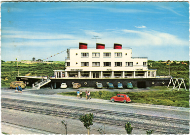 Paquebot S.S. NORMANDIE - Carte postale grand format couleurs glacée - Editeur : Krger - Réf. site : KRUGP HOT-763/13 PSB