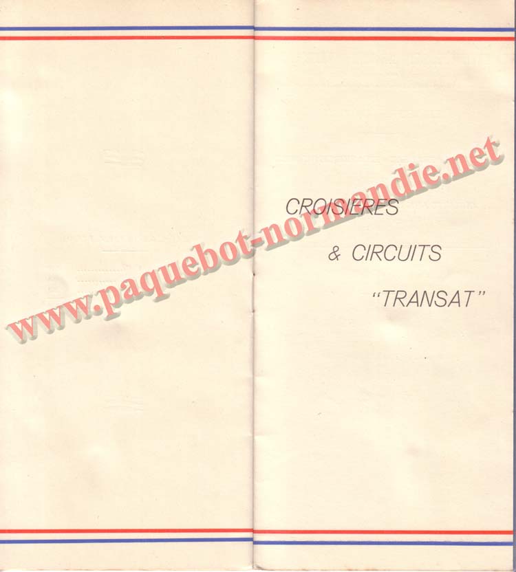 PAQUEBOT NORMANDIE - LISTE DES PASSAGERS DU 11 AOUT 1937 - 3ème CLASSE / 3-7