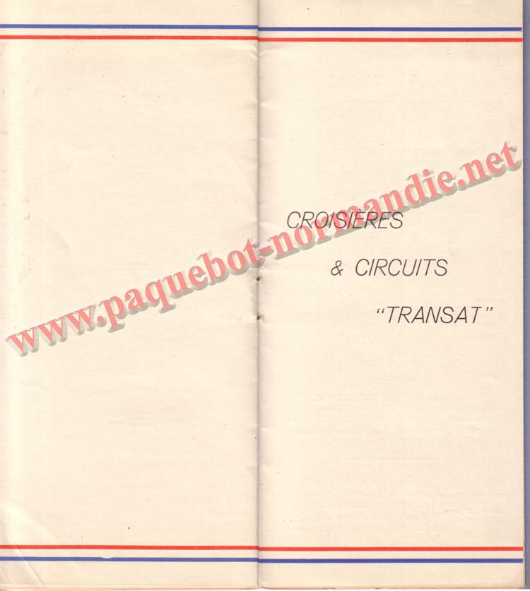 PAQUEBOT NORMANDIE - LISTE DES PASSAGERS DU 13 JUILLET 1938 - 2ème CLASSE / 2-7