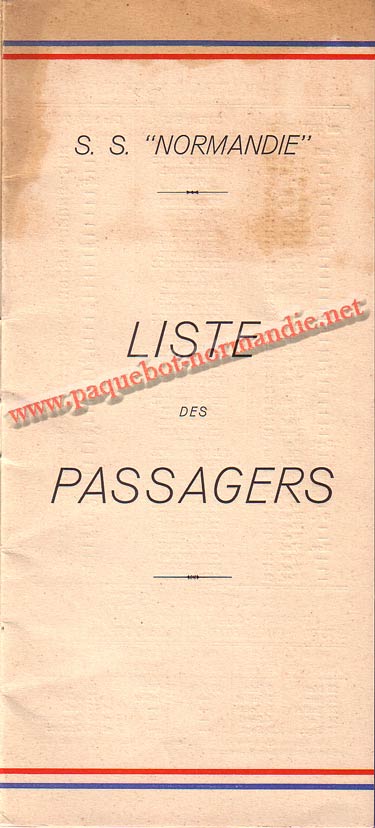 LISTE PASSAGERS DU 14 AVRIL 1937 - 3ème CLASSE / 3-1