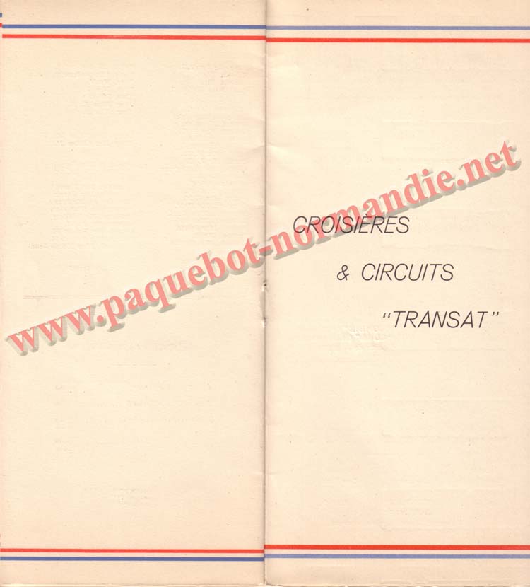 PAQUEBOT NORMANDIE - LISTE DES PASSAGERS DU 21 SEPTEMBRE 1938 - 2ème CLASSE / 2-7