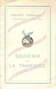 PAQUEBOT S.S NORMANDIE - Carte-souvenir de la traversée du 15 au 20 Juin 1935