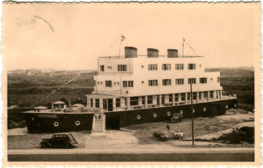 Paquebot S.S. NORMANDIE - Carte-postale classique Noir et blanc - Editeur : Ernest THILL - Bruxelles - Réf. Site : THILLP HOT1-46 PSB